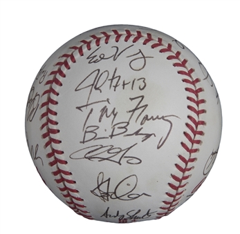 1998 National League Champion San Diego Padres Team Signed Official World Series Baseball With 23 Signatures (JSA)